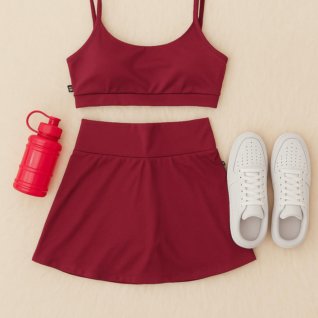 Conjunto Maya/Shorts saia